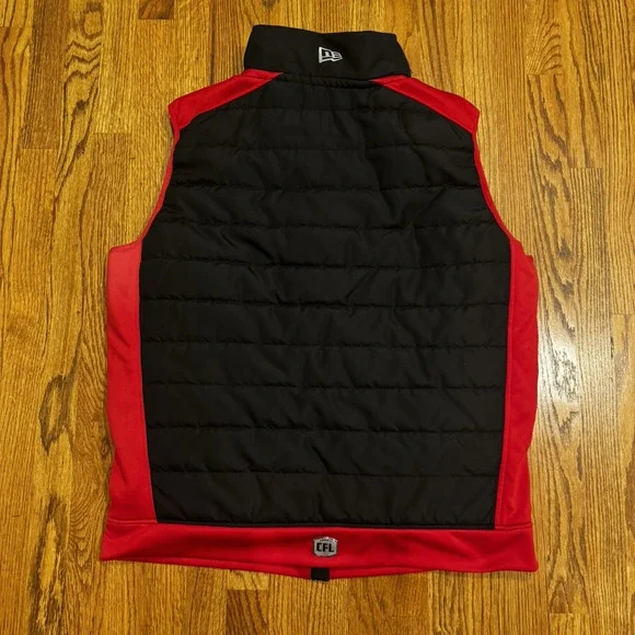 Calgary Stampeders CFL Football Vest Mens XL New Era Sideline Official Pony Logo
